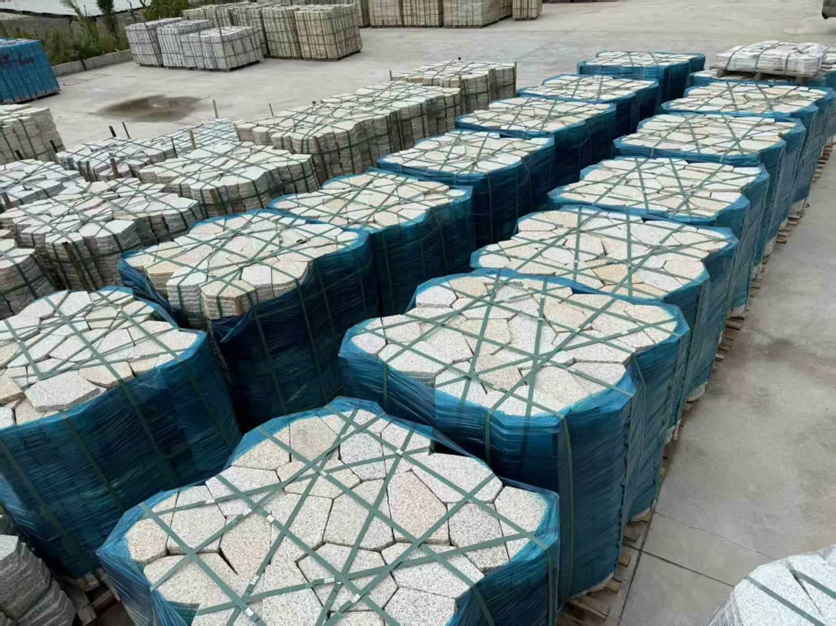 林芝黄金麻冰裂纹 碎拼