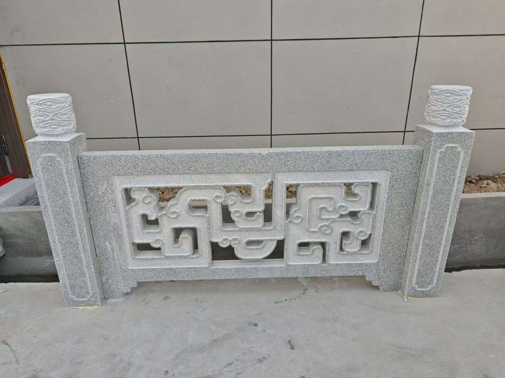 林芝芝麻白河道栏杆 桥栏杆