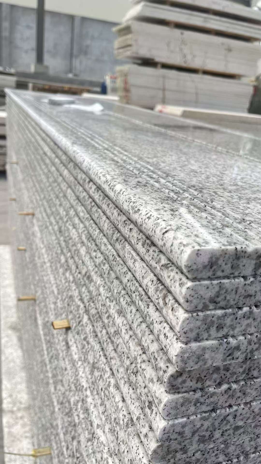 林芝芝麻白楼梯踏步 花岗岩楼梯板材