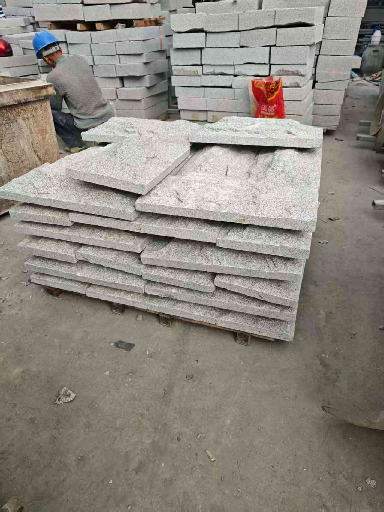 林芝芝麻白蘑菇石，自然面