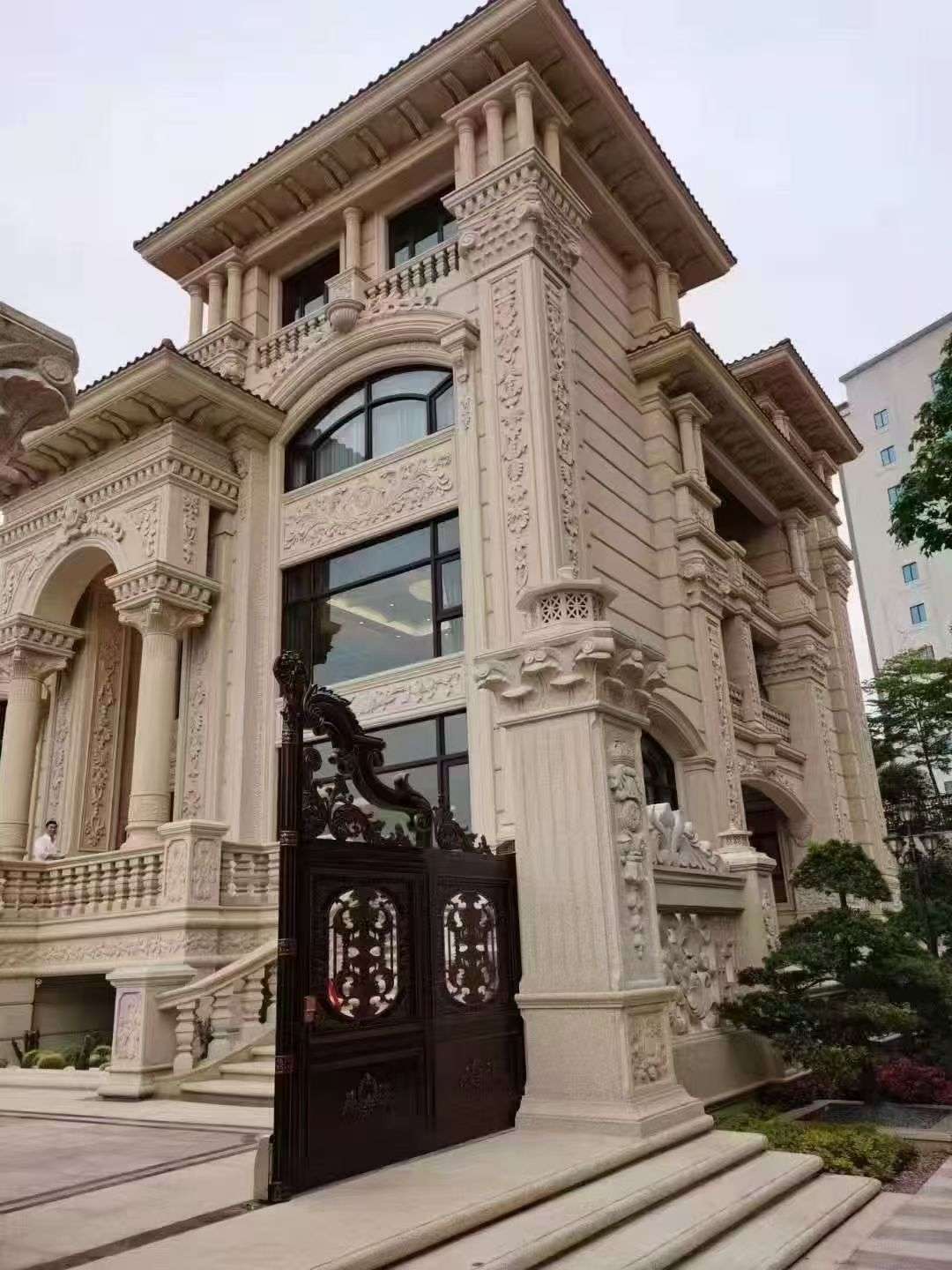 林芝黄金麻别墅外墙异形定制