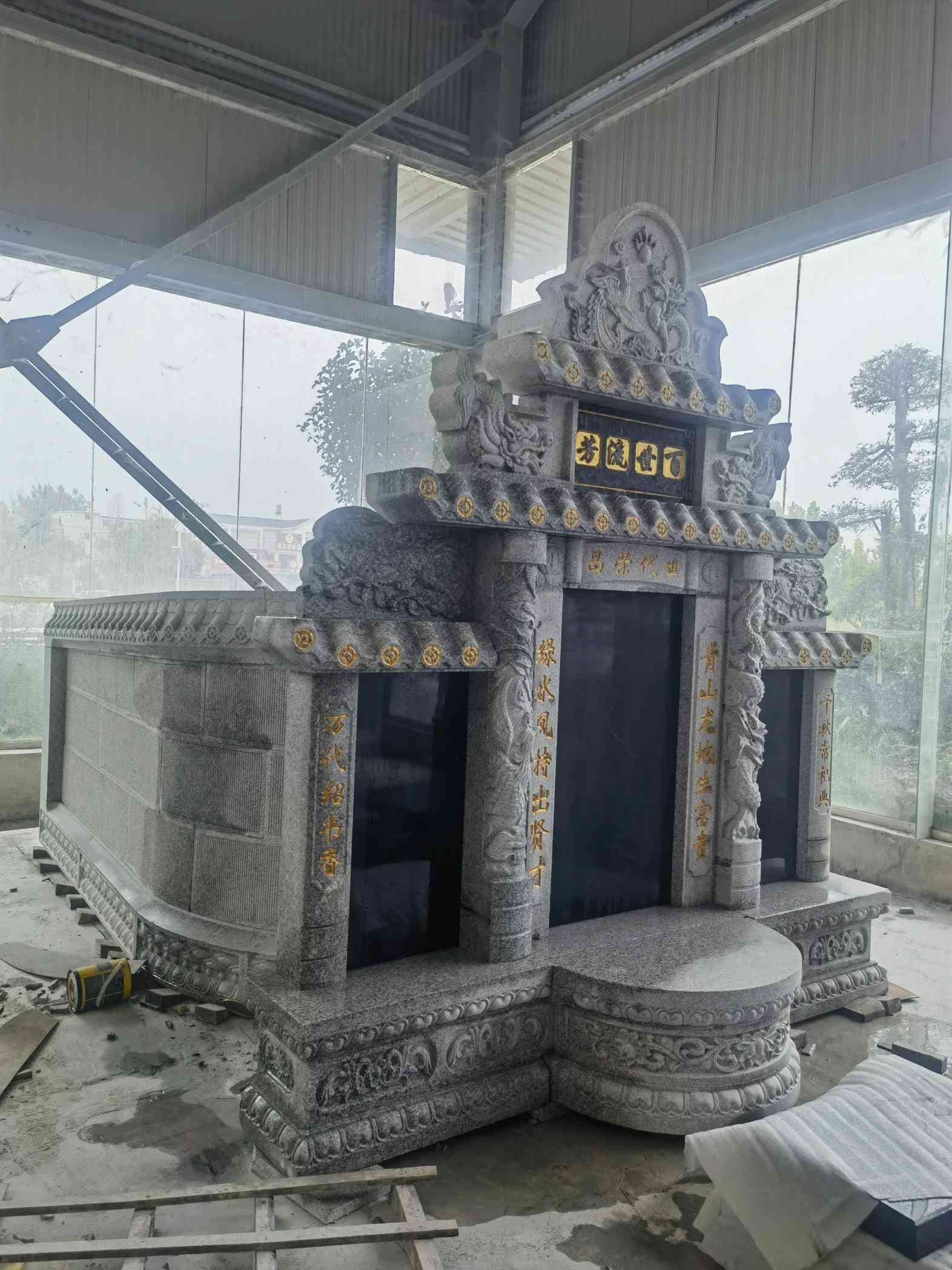 林芝套墓 墓碑 围坟石 异形定制